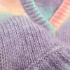 916 2023 Sonbahar Pist Sweater Uzun Kollu V Boyun Hırit Nakış Flora Baskı Moda Günlük Kadın Giysileri Yuecheng