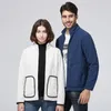 Vestes Femmes Couple élégant polaire veste femmes et hommes avec fermeture éclair hiver randonnée en plein air manteau décontracté double face usure 230923