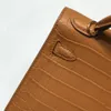 Yasal kopya deisgner 8a çantalar çevrimiçi dükkan el yapımı parlak timsah cilt kadın çantası gerçek deri aile 25 elle logo