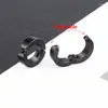 Boucles d'oreilles cerceau WKOUD 2-6 pièces Anime homme Cosplay oreille pince femmes hommes Punk noir pas percé faux cercle bijoux