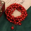 Strand Ethnic Style Red Bean Acacia Bracelet Birth Year Jewelry Necklace Accessories Couple Ceremony