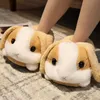 Pantofole 3 colori simpatico cartone animato coniglio peluche bambola pantofole animale adorabile coniglietto morbido peluche scarpe di cotone caldo inverno indoor scivoli anime 230925