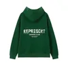 representdesigner hoodie 2023 Reprreesent Sweatshirts Designer Letter Mannen en vrouwen Tide Brand Wild High Street Casual Los Paar Representdesign