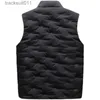 Men's Vests Autumn and Winter Warm Mens Vest Coat Cotton Sleeveless Jacket Men Casual Waistcoat Stand Collar Slim Fit Windproof Outwear L230925