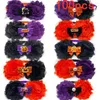 Hundkläder 50/100 st halloween tillbehör söta blommor bowtie justerbar katt slips husdjur leveranser