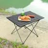 Lägermöbler utomhus campingbord bärbart hopfällbart skrivbord ultralätt aluminiumlegering picknick ägg roll grillutrustning