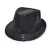 Outros suprimentos de festa de evento 10 pcs criança adulto menino menina flash LED brilho jazz lantejoulas fedoras chapéu acender boné festa aniversário trajes de casamento natal 230925