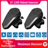 Talkie-walkie BT-S3NS casque de moto casque Compatible Bluetooth Intercom Communication Interphone MP3 GPS étanche Intercomunicador HKD230925