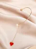 Orecchini posteriori Articoli di bellezza Prezzo basso Moda coreana Nappa Accessori di perle di cristallo per le donne Festa regalo
