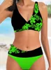 Damenbadebekleidung Damenbadebekleidung 2023 Zweiteiliges Bikini-Set Badeanzug Druck Weiblicher Sommer-Badeanzug Frauen Sexy XS-8XL