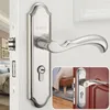 New stainless steel bedroom door lock European style interior lock Modern minimalist room door lock Silent mechanical