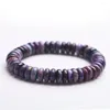 Strand sul africano genuíno roxo natural sugilite gemas cura cristal estiramento ábaco grânulo pulseiras para feminino