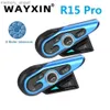 Walkie Talkie WAYXIN R15 Pro Casco moto Auricolare Bluetooth 2000M Interphone Comunicator Cuffia per 8 ciclisti IP67 Radio FM 6 colori HKD230925