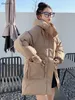 Trenchs de femmes Manteaux d'hiver épais vers le bas coton manteau rembourré femmes mode capuche en vrac chaud long parkas femme plus taille veste bouffante femme