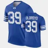 Custom BYU Cougars Football Jersey 27 Marcus McKenzie 3 Aidan Robbins 76 Caleb Etienne 21 Dylan Flowers 12 Jake Retzlaff BYU Jerseys