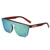 Lunettes de soleil Designer Lunettes Femmes Hommes Lettre Sunglass Beach Cadre de luxe Lunettes de mode V motif impression unisexe