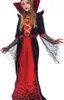 زي مصاص دماء رويال للفتيات ديلوكس مجموعة الهالوين القوطية الفيكتوري مصاصة على الملكة لباس أزياء عيد الهالوين