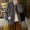 Camicie casual da uomo Camicia di velluto a coste vintage Manica lunga Streetwear Abbigliamento uomo Camicetta maschile autunnale oversize per il tempo libero Taglie forti