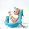 Bathing Tubs Seats Bath Mat Bathing Seat Supporting Mat born Safe Bathing Adjustable Soft Bathtub Net Pocket 230923