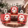 Gift Wrap Santa Snowman Christmas Candy Boxes Merry Decor For Home 2023 Cristmas Xmas Gifts Box Navidad Year Packging Bags