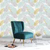 Wallpapers Modern Floral Leaves Peel And Stick Wallpaper Self-Adhesive Removable Wall Decor For Bedroom Walls Doors Stairs Cabinets