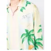 23SS Casablanca Silk Flower Shirt Individualitet Ruffian Hawaiian skjorta stilig gammal lös tunn skjorta kappa casablanc