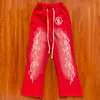 Heren luxe Ontwerpers Broeken heren pantsl Hellstar Studios rood Flare broek Joggingbroek Heren Jogger Mode Hiphop Casual Broek SMLXL