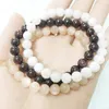 MG0315 8 MM Moonstone Garnet Armband Set Natural Sunstone Energy Armband High Quality Balance Chakra Gem Stone Armband239R