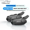 Walkie Talkie X1 Plus Motocicleta Bluetooth 1000M Intercomunicador Casco Auriculares para 2 Rider Intercomunicador Moto Interfono impermeable Auricular HKD230925