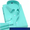 Camisas casuais masculinas sólido vestido básico camisa grande plus size 7xl 8xl manga longa masculino padrão-ajuste formal social cinza azul trabalho escritório negócio