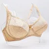 Bras för kvinnor spetsbh stor transparent brassiere bh toppar femme underkläder sexig underkläder 34-42 c d dd e f cup