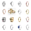 NIEUWE 2023 100% 925 Sterling Zilver Hoge Kwaliteit Fonkelende Zirkoon Ring Fit Europese Meisje Vrouwen Luxe Originele Mode-sieraden Gift 3