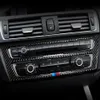 Kolfiber för BMW 1 2 -serie F20 F21 F22 F23 Interiörväxel Air Conditioning CD Panel Dörr Armstäck TRIM BIL -klistermärke A266A