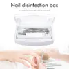 Disinfection Machine Nail Sterilizer Tray Disinfection Box Sterilizing Clean Nail Art Salon Manicure Implement Sanitize Tool Equipment Cleaner Tools 230925