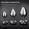 Anal Toys Steel Annal Plug Men Women Adult Trainer Sex Rostfri Metal Butt Par Intim Masturbator Dildo Ass Tool For Relaxation 230925