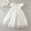 Girl Dresses Baptist Christening Lace Gown For Infant Baby Girls First Birthday Toddler Kids Wedding Party Clothing 3-24 Month