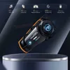 Walkie Talkie Novo Fodsports FX8 Pro Bluetooth 5.0 Motocicleta Intercom Capacete Fone de ouvido 8 Rider 1000M Interfone FM Música Compartilhar som de fundo HKD230925