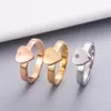 Bagues de styliste pour hommes et femmes, lien vers l'amour, bague en forme de cœur, marque en émail, cercle, bijoux à la mode, aveugles pour les amours, Rings263d