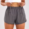 LULULEMENS FEMMES Tenues de yoga pour femmes Shorts taille haute Exercice Pantalons courts Vêtements de fitness Filles Courir Élastique Vêtements de sport pour adultes