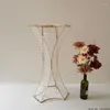 Decoração de festa 5 conjuntos acrílico diy casamento peça central de mesa de cristal 80 cm h pilar estrada leva vaso