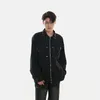Herrjackor XS-6XL 2023 Autumn Original Loose Zipper Hip Hop Rivet Punk Jacketkläder Plus Size Tops Y2K Style Black Casual Coat