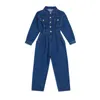 Set di abbigliamento Ragazze adolescenti Tuta Blue Jeans Tute per bambini Set di vestiti Pantaloni Età 12 13 14 anni Abiti strappati per bambini