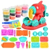 Kök spelar mat barn diy kök låtsas lera leksak plasticine verktyg set hamburger nudel maskin kreativ mögel för tjej handgjorda 230925