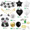 Altri articoli per feste per eventi Panda Palloncini compleanno Decorazioni per feste per bambini Baby shower per bambini Forniture per rivelare il genere con striscione di buon compleanno Panda 230923