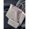 Dog Tooth 2023 New Women's Double Sided Tote Y Letter Printing Large Capacity One Shoulder Handheld Mommy Bag00