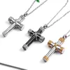 Chains Stainless Steel Jewelry Unisex Openable Tube For Ashes Cross Shape Wishing Bottle Necklace Pet Cinerary Box Pendant