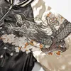 Kurtki męskie 2023 Autumn New Yokosuka Hafted Chinese Dragon Jacket Casual modna modna odzież wierzchnia ciężka osobowość mundur baseballowy L230925