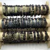 Bangle 10203050pcs Vintage Cuff Bracelets for Men Women Leather Bangle Metal Handmade Retro Weave Mixed Charm Jewelry Gift Wholesale 230923