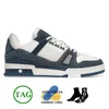 Designer Sneakers Virgil Trainer Casual Shoes Calfskin Leather Abloh Branco, Verde, vermelho, Azul, plataforma sobreposta