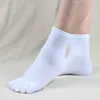 Herrstrumpor högkvalitativ unisex bomull fem finger avslappnad bekväm varma japanska separata tå män mode sport middle sock